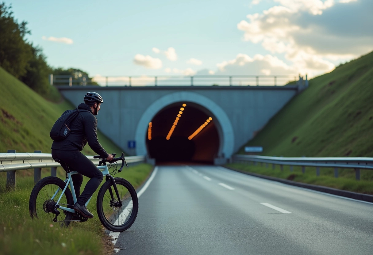 tunnel sous la manche cycliste